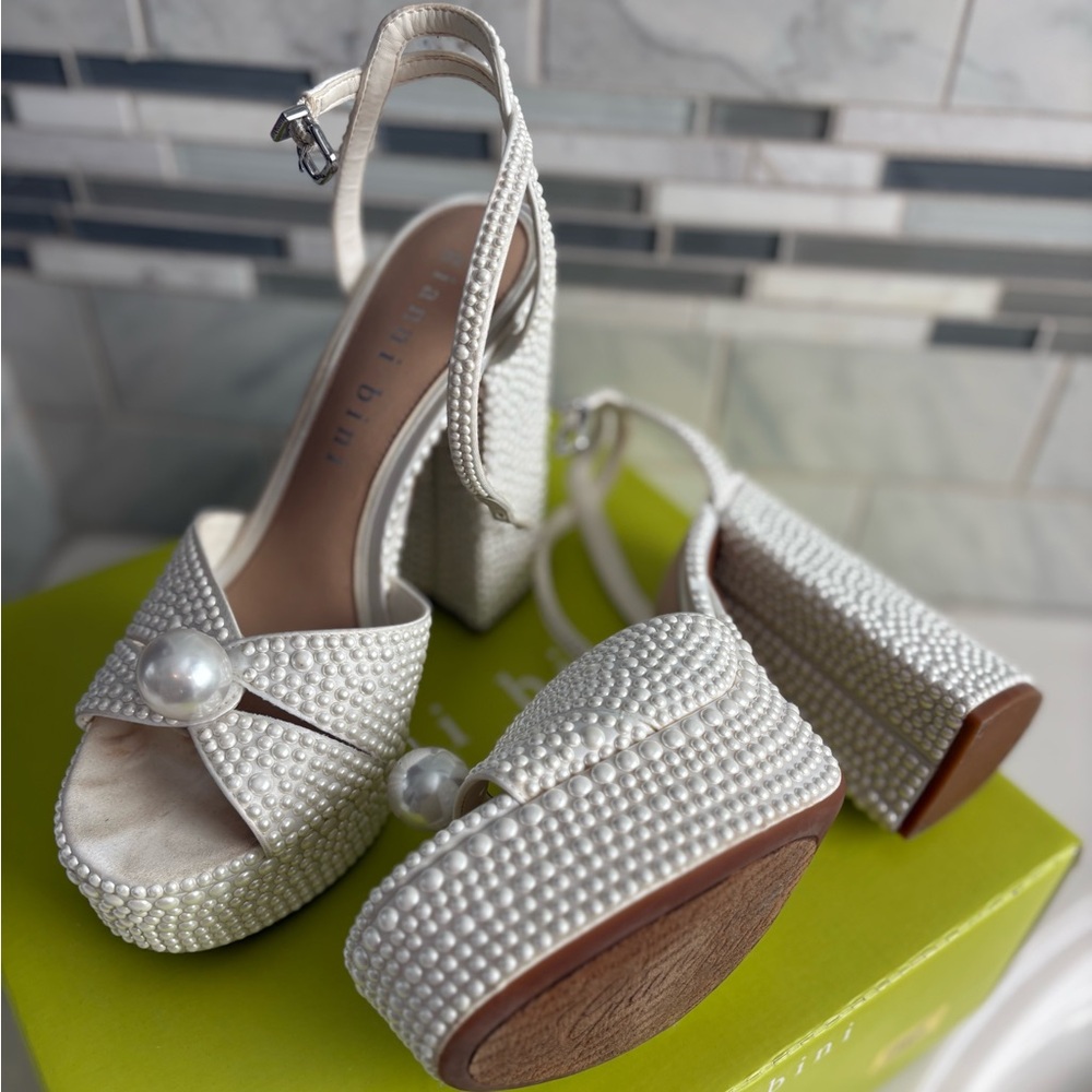 Gianni Bini Pearled Heels